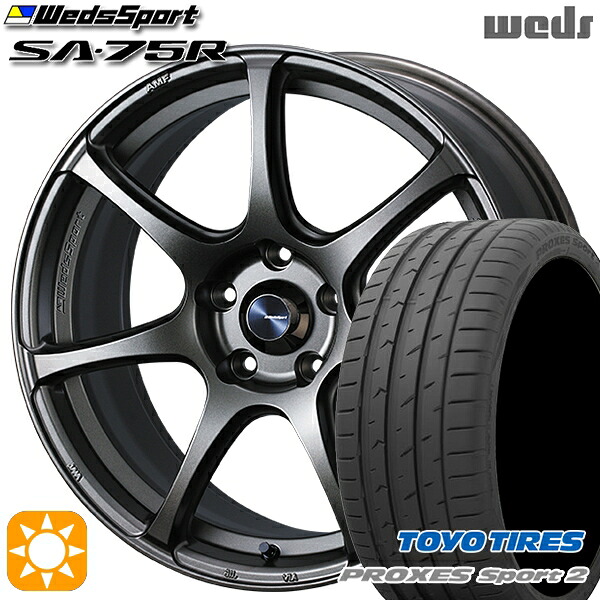 【取付対象】アクセラ アテンザ 215/45R18 93Y XL トーヨー プロクセススポーツ2 Weds ウェッズスポーツ SA75R EJ-ブロンズ 18インチ 7.5J 5H114.3 サマータイヤホイールセット