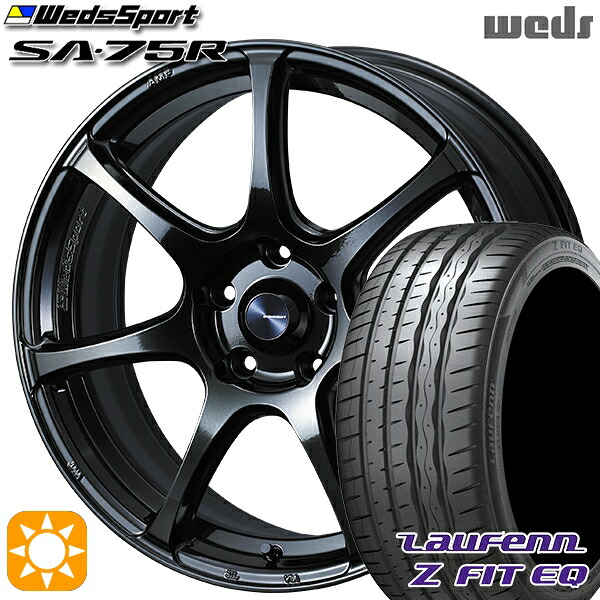 【取付対象】225/45R18 95Y XL ラウフェン Z FIT EQ LK03 Weds ウェッズスポーツ SA75R HBCII (ハイパーブラッククリアツー 18インチ 8.5J 5H114.3 サマータイヤホイールセット