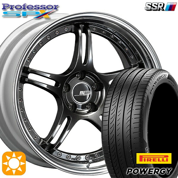 【取付対象】225/40R19 93Y XL ピレリ パワジー SSR プロフェッサー SPX プリズムダークガンメタ 19インチ 8.0J 5H114.3 新品 サマータイヤホイール 4本セット 送料無料 |トレッド新横浜師岡店