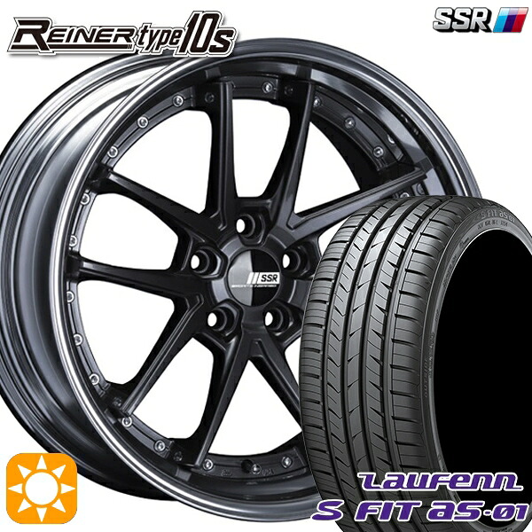 【取付対象】225/45R18 91W ラウフェン S FIT aS-01 LH02 SSR ライナー タイプ 10R プリズムダークガンメタ 18インチ 7.5J 5H114.3 サマータイヤホイールセット |トレッド新横浜師岡店
