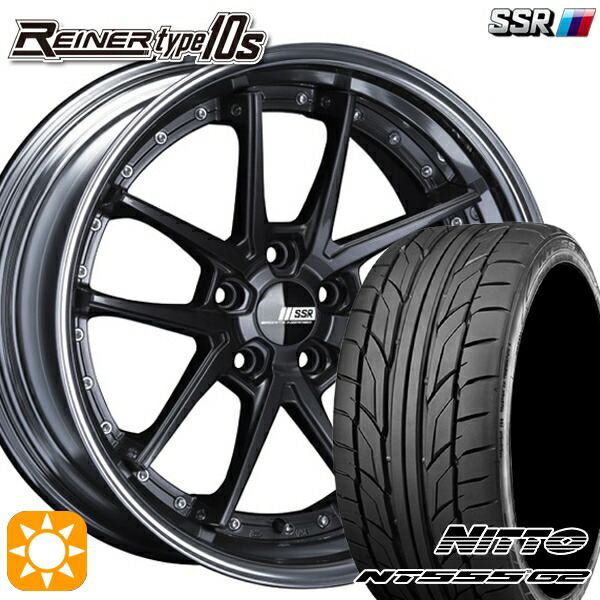 【取付対象】215/35R19 85Y XL ニットー NT555 G2 SSR ライナー タイプ 10R プリズムダークガンメタ 19インチ 7.5J 5H114.3 サマータイヤホイールセット 163,800円