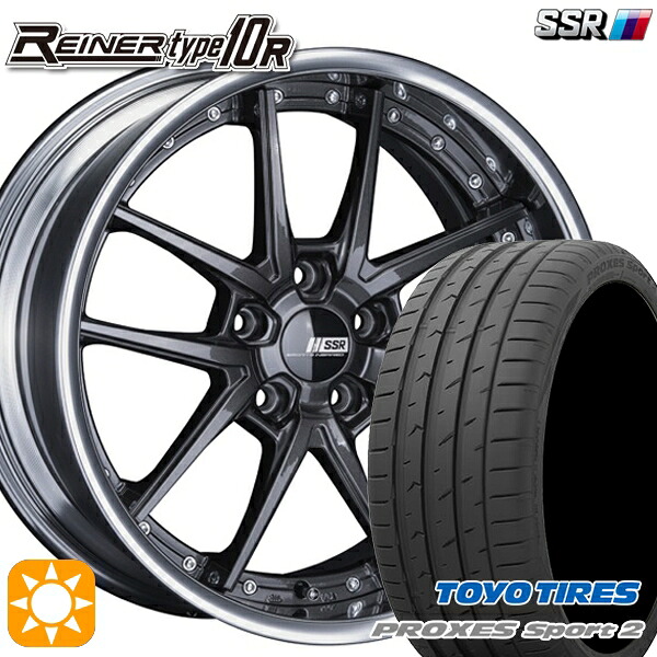 【取付対象】245/45R19 102Y XL トーヨー プロクセススポーツ2 SSR ライナー タイプ 10S プリズムダークガンメタ 19インチ 7.5J 5H114.3 サマータイヤホイールセット ｜トレッド新横浜師岡店
