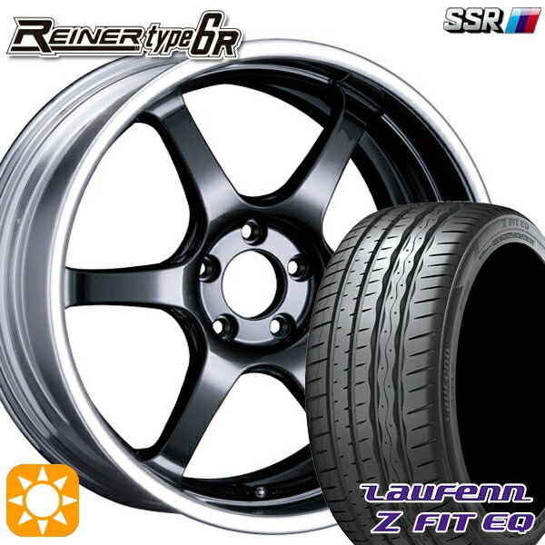 【取付対象】225/35R19 88Y XL ラウフェン Z FIT EQ LK03 SSR ライナー タイプ 6R プリズムダークガンメタ 19インチ 7.5J 5H114.3 サマータイヤホイールセット