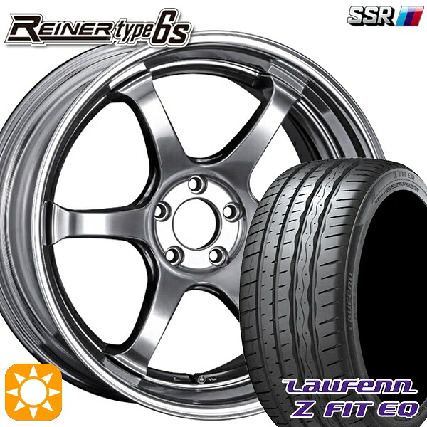【取付対象】215/35R19 85Y XL ラウフェン Z FIT EQ LK03 SSR ライナー タイプ 6S チタンシルバー 19インチ 8.0J 5H114.3 サマータイヤホイールセット