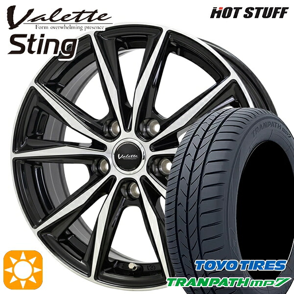【取付対象】BP系レガシィアウトバック 215/55R17 94V トーヨー トランパス mp7 ホットスタッフ ヴァレット スティング BK/P 17インチ 7.0J 5H100 +45 サマータイヤホイールセット |トレッド新横浜師岡店
