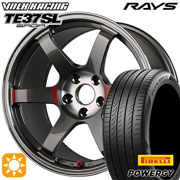 【取付対象】195/55R16 87V ピレリ パワジー RAYS ボルクレーシング TE37 ソニック SL PG 16インチ 6.0J 4H100 サマータイヤホイールセット