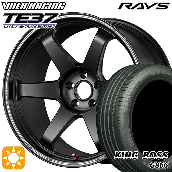 【取付対象】245/40R19 98W XL キングボス G866 RAYS ボルクレーシング TE37 ultra TRACK EDITION II BC 19インチ 8.5J 5H114.3 サマータイヤホイールセット ｜トレッド新横浜師岡店