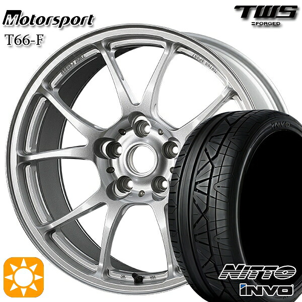 【取付対象】ベンツ Cクラス F) 225/40R19 93Y XL R) 255/35R19 96Y XL ニットー INVO TWS モータースポーツ T66-F グロスハイパーガンメタ 19インチ 8.5J 9.5J 5H112 サマータイヤホイールセット ｜トレッド新横浜師岡店
