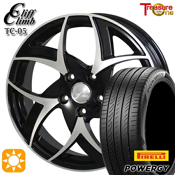 【取付対象】245/40R20 99W XL ピレリ パワジー トレジャーワン クリフクライム TC05 ブラックポリッシュ 20インチ 8.5J 5H114.3 サマータイヤホイールセット ｜トレッド新横浜師岡店