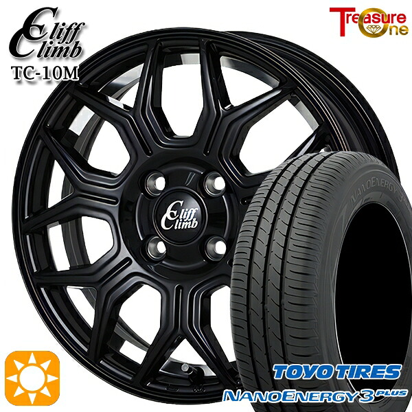 【取付対象】185/55R16 83V トーヨー ナノエナジー3プラス トレジャーワン クリフクライム TC10M ブラックアンダーカットポリッシュ 16インチ 6.5J 4H100 サマータイヤホイールセット |トレッド新横浜師岡店