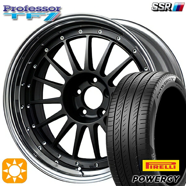 【取付対象】225/40R19 93Y XL ピレリ パワジー SSR プロフェッサー TF1 フラットブラック 19インチ 8.0J 5H114.3 新品 サマータイヤホイール 4本セット 送料無料 |トレッド新横浜師岡店