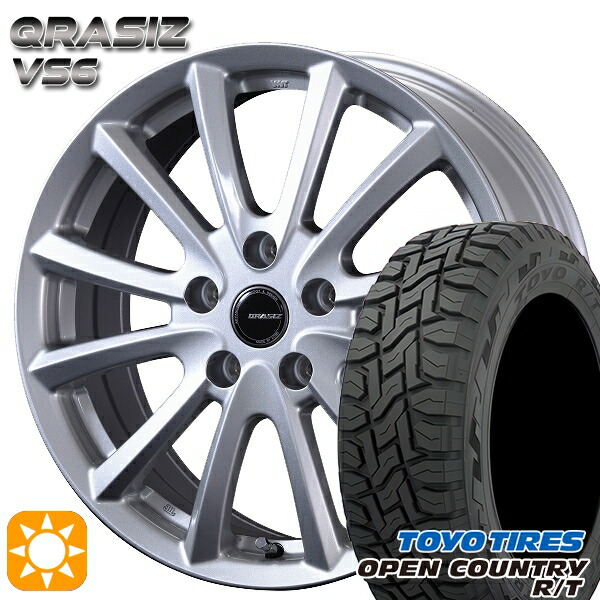 【取付対象】225/65R17 102Q トーヨー オープンカントリー R/T コーセイ クレイシズ VS6 シルバー 17インチ 7.0J 5H114.3 サマータイヤホイールセット