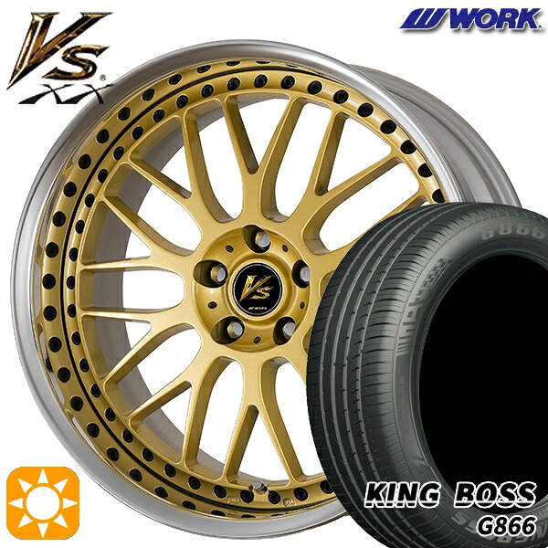 【取付対象】225/50R18 99W XL キングボス G866 WORK ワーク VS XX ゴールド 18インチ 7.0J 5H114.3 サマータイヤホイールセット ｜トレッド新横浜師岡店 126,650円