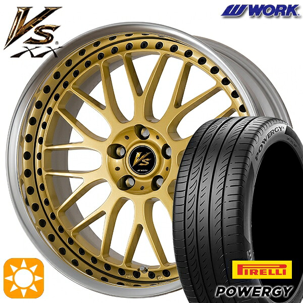 【取付対象】225/45R18 95W XL ピレリ パワジー WORK ワーク VS XX ゴールド 18インチ 7.0J 5H114.3 サマータイヤホイールセット ｜トレッド新横浜師岡店 146,500円