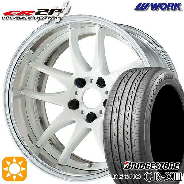 【取付対象】20アルファード 245/40R19 98W XL ブリヂストン レグノ GR-X3 WORK エモーション CR 2P ホワイト 19インチ 7.5J 5H114.3 サマータイヤホイールセット