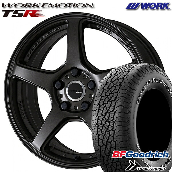 【取付対象】245/65R17 111T ORWL BFグッドリッチ トレールテレーン WORK エモーション T5R マットグラファイト 17インチ 7.0J 5H114.3 サマータイヤホイールセット ｜トレッド新横浜師岡店