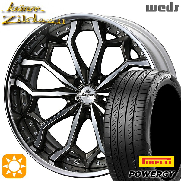 【取付対象】225/40R19 93W XL ピレリ パワジー Weds クレンツェ ジルドーン セピアブラックポリッシュ 19インチ 8.0J 5H114.3 サマータイヤホイールセット |トレッド新横浜師岡店