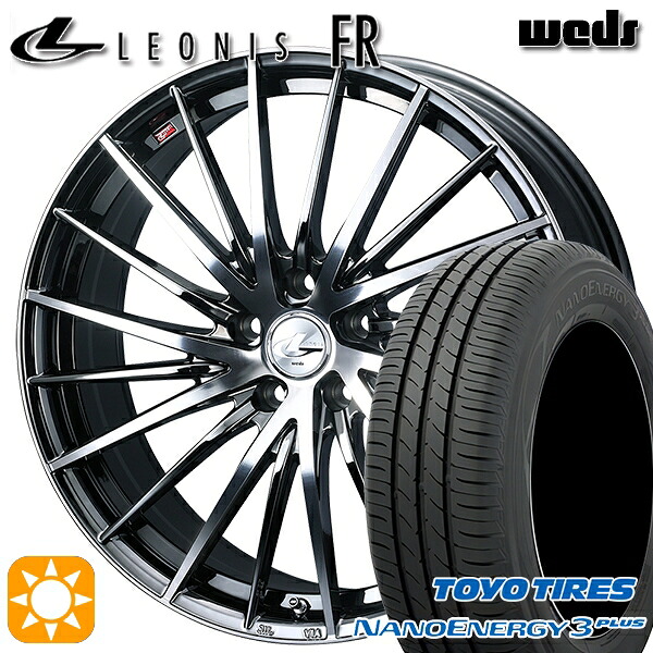 【取付対象】215/50R17 91V トーヨー ナノエナジー3プラス Weds レオニス FR BMCMC (ブラックメタルコート ミラーカット) 17インチ 7.0J 5H100 サマータイヤホイールセット |トレッド新横浜師岡店
