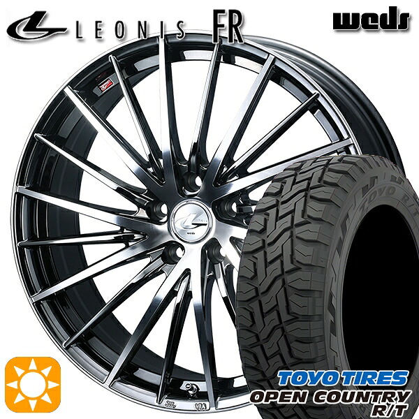 【取付対象】225/60R17 99Q トーヨー オープンカントリー R/T Weds レオニス FR BMCMC (ブラックメタルコート ミラーカット) 17インチ 7.0J 5H114.3 サマータイヤホイールセット