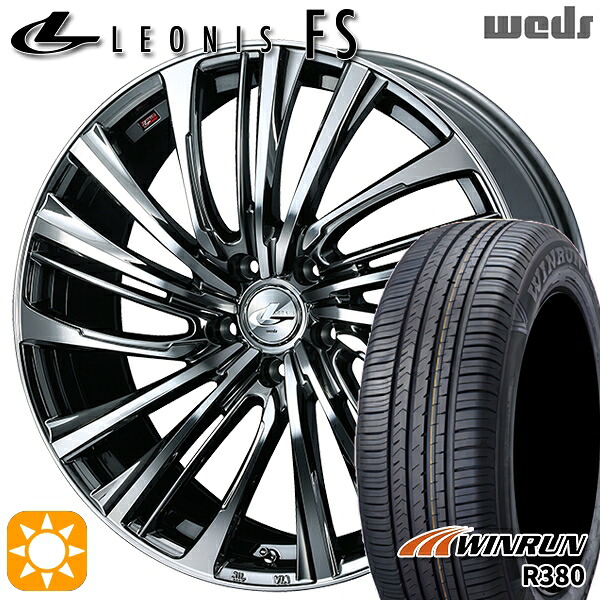 【取付対象】フォレスターSH 215/60R17 96V ウィンラン R380 Weds レオニス FS BMCMC (ブラックメタルコート/ミラーカット) 17インチ 7.0J 5H100 サマータイヤホイールセット ｜トレッド新横浜師岡店 82,445円