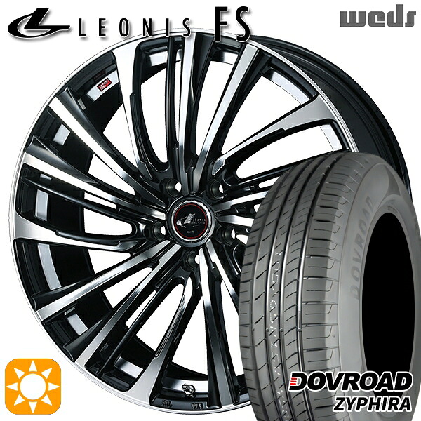 【取付対象】エスクァイア セレナ 195/65R15 91V DOVROAD ザイファイラ Weds レオニス FS PBMC (パールブラック/ミラーカット) 15インチ 6.0J 5H114.3 サマータイヤホイールセット |トレッド新横浜師岡店