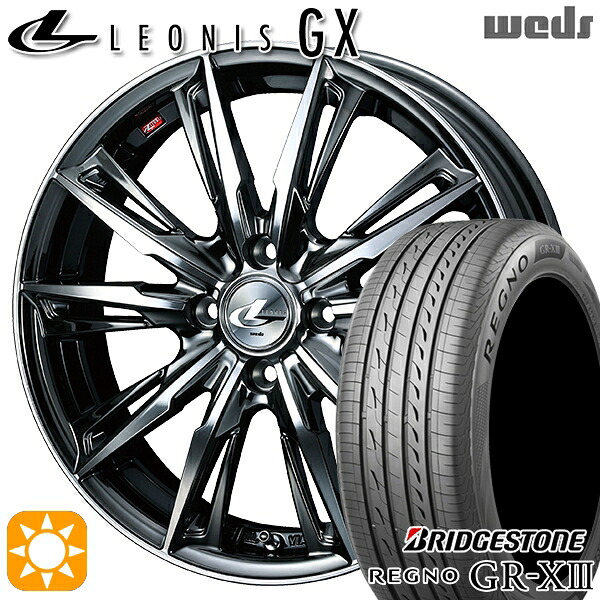 【取付対象】ライズ ロッキー 205/60R16 92V ブリヂストン レグノ GR-X3 Weds レオニス GX BMCMC (ブラックメタルコート/ミラーカット) 16インチ 6.0J 4H100 サマータイヤホイールセット |トレッド新横浜師岡店