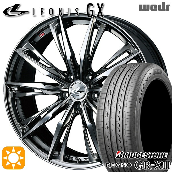 【取付対象】20アルファード 245/40R19 98W XL ブリヂストン レグノ GR-X3 Weds レオニス GX BMCMC (ブラックメタルコート/ミラーカット) 19インチ 8.0J 5H114.3 サマータイヤホイールセット |トレッド新横浜師岡店