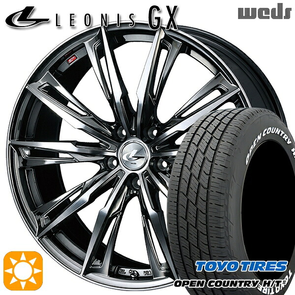 【取付対象】225/65R17 102H トーヨー オープンカントリー H/T2 WL Weds レオニス GX BMCMC (ブラックメタルコート/ミラーカット) 17インチ 7.0J 5H114.3 サマータイヤホイールセット |トレッド新横浜師岡店