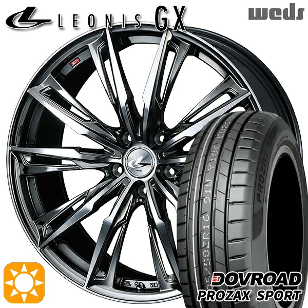【取付対象】レガシィB4 エクシーガ 215/50R17 95W XL DOVROAD プロザックススポーツ Weds レオニス GX BMCMC (ブラックメタルコート/ミラーカット) 17インチ 7.0J 5H100 サマータイヤホイールセット |トレッド新横浜師岡店