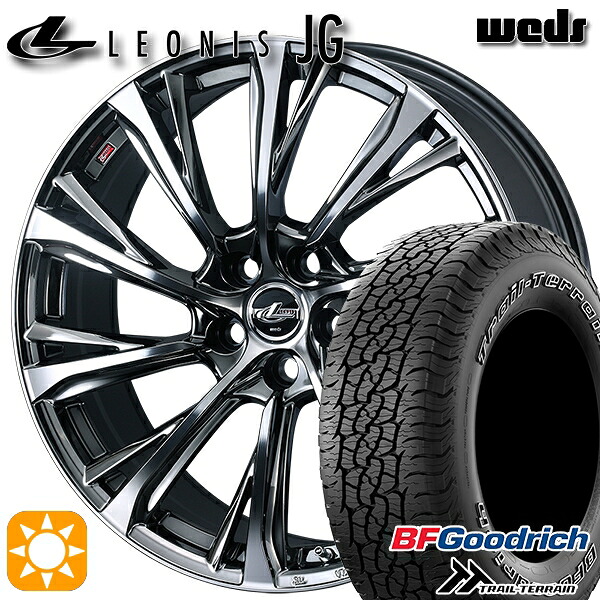 【取付対象】ハリアー エクストレイル 225/65R17 102T ORWL BFグッドリッチ トレールテレーン Weds ウェッズ レオニス JG BMCMC 17インチ 7.0J 5H114.3 サマータイヤホイールセット |トレッド新横浜師岡店