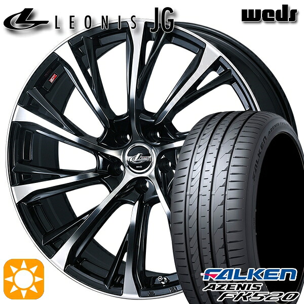 【取付対象】20アルファード 245/40R19 98Y XL ファルケン アゼニス FK520 Weds ウェッズ レオニス JG PBMC 19インチ 8.0J 5H114.3 サマータイヤホイールセット ｜トレッド新横浜師岡店
