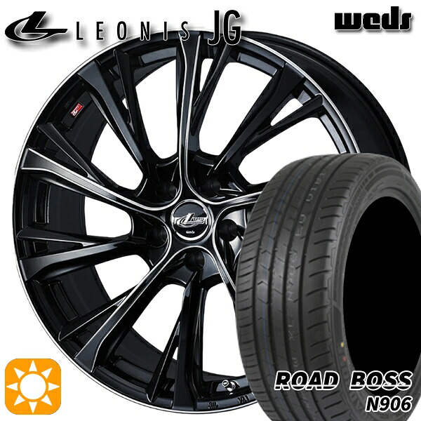 【取付対象】245/35R20 95W XL ロードボス N906 Weds ウェッズ レオニス JG BK/SC 20インチ 8.5J 5H114.3 サマータイヤホイールセット |トレッド新横浜師岡店
