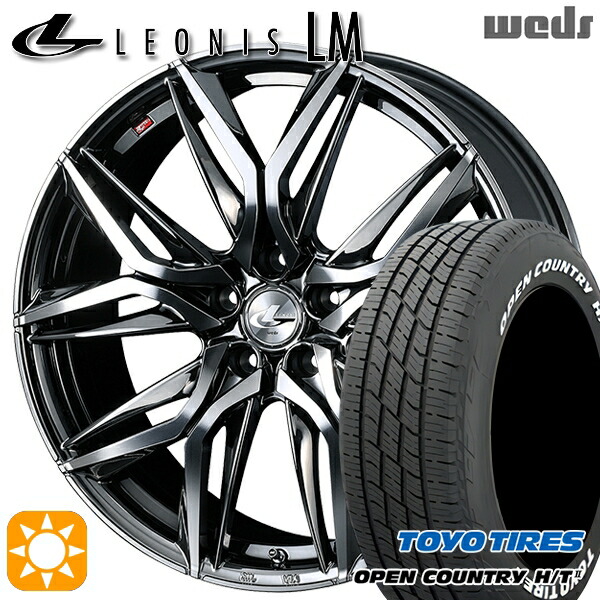 【取付対象】235/60R18 103H トーヨー オープンカントリー H/T2 WL Weds レオニス LM BMCMC (ブラックメタルコート/ミラーカット) 18インチ 7.0J 5H114.3 サマータイヤホイールセット