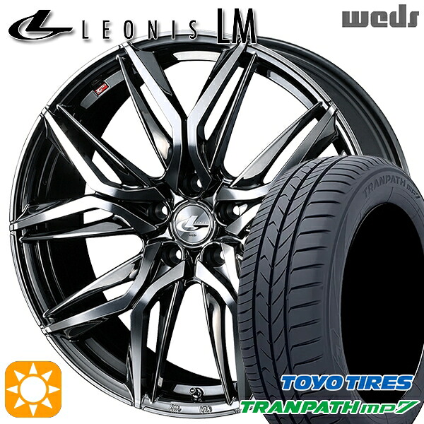 【取付対象】215/60R17 96H トーヨー トランパス mp7 Weds レオニス LM BMCMC (ブラックメタルコート/ミラーカット) 17インチ 7.0J 5H100 サマータイヤホイールセット |トレッド新横浜師岡店