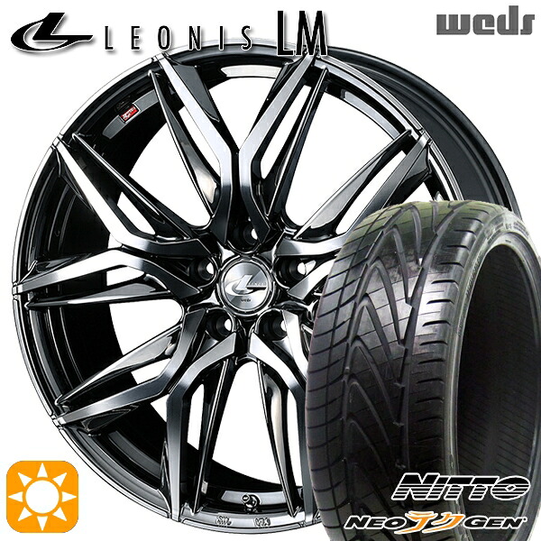 【取付対象】225/30R20 85W ニットー NEOテクGEN Weds レオニス LM BMCMC (ブラックメタルコート/ミラーカット) 20インチ 8.5J 5H114.3 サマータイヤホイールセット