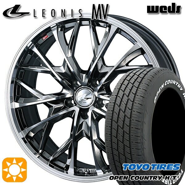 【取付対象】225/65R17 102H トーヨー オープンカントリー H/T2 WL Weds レオニス MV BMCMC (ブラックメタルコート ミラーカット) 17インチ 7.0J 5H114.3 サマータイヤホイールセット |トレッド新横浜師岡店
