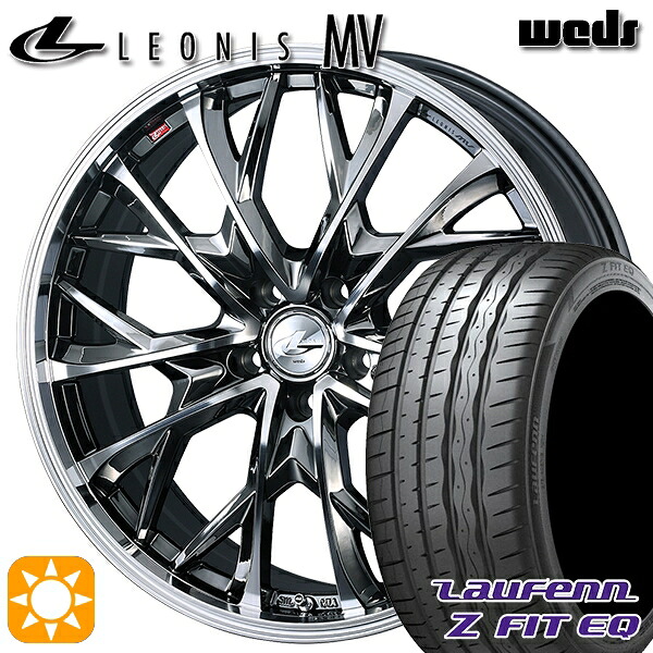 【取付対象】215/45R18 93Y XL ラウフェン Z FIT EQ LK03 Weds レオニス MV BMCMC (ブラックメタルコート ミラーカット) 18インチ 7.0J 5H114.3 サマータイヤホイールセット |トレッド新横浜師岡店