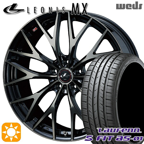 【取付対象】アルファード ヴェルファイア 235/50R18 97W ラウフェン S FIT aS-01 LH02 Weds レオニス MX PBMC/TI (パールブラック ミラーカット/チタントップ) 18インチ 7.0J 5H114.3 サマータイヤホイールセット |トレッド新横浜師岡店