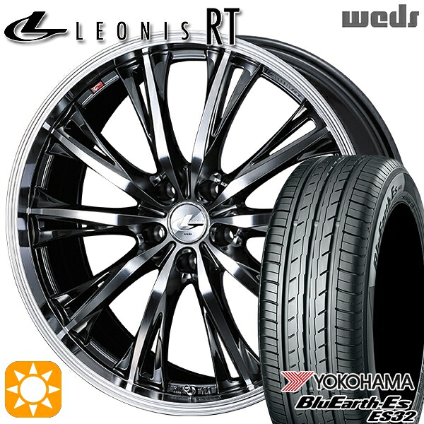 【取付対象】215/60R17 96H ヨコハマ ブルーアース ES32 Weds レオニス RT BMCMC 17インチ 7.0J 5H114.3 サマータイヤホイールセット