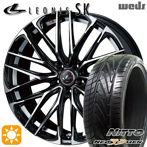 【取付対象】225/30R20 85W ニットー NEOテクGEN Weds レオニス SK PBMC (パールブラック ミラーカット) 20インチ 8.5J 5H114.3 サマータイヤホイールセット |トレッド新横浜師岡店
