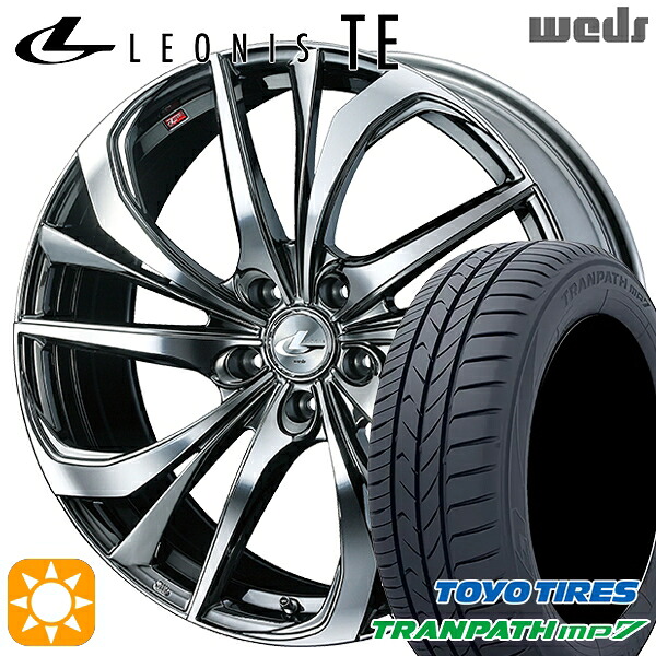 【取付対象】215/60R17 96H トーヨー トランパス mp7 Weds レオニス TE BMCMC (ブラックメタルコート/ミラーカット) 17インチ 7.0J 5H100 サマータイヤホイールセット ｜トレッド新横浜師岡店 105,325円