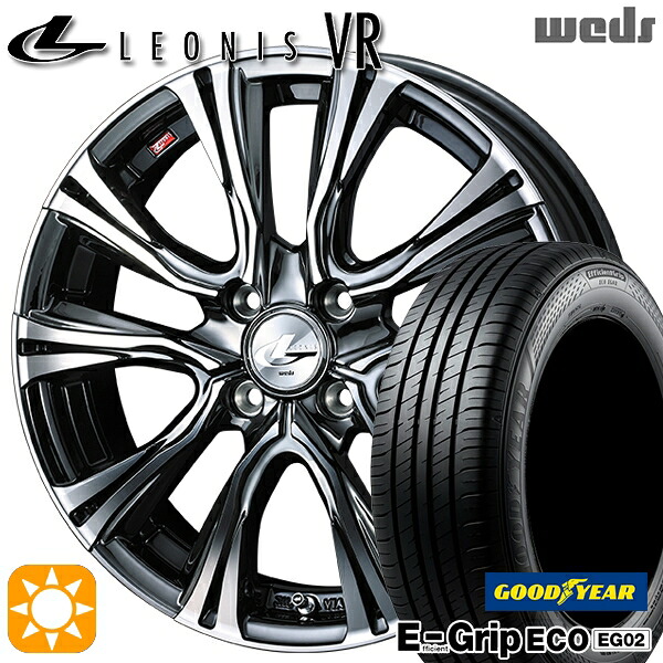 【取付対象】165/50R16 75V グッドイヤー エフィシェントグリップ EG02 Weds レオニス VR BMCMC 16インチ 5.0J 4H100 サマータイヤホイールセット ｜トレッド新横浜師岡店