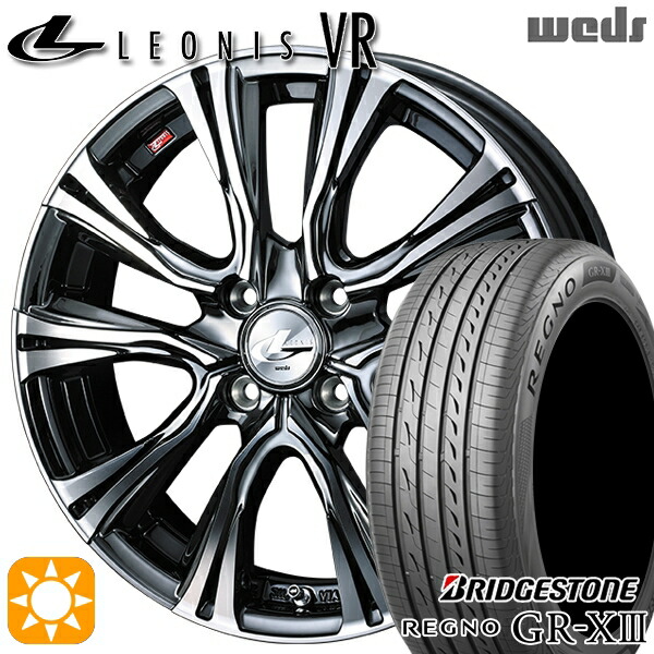 【取付対象】アクア クロスビー 185/55R16 83V ブリヂストン レグノ GR-X3 Weds レオニス VR BMCMC 16インチ 6.0J 4H100 サマータイヤホイールセット
