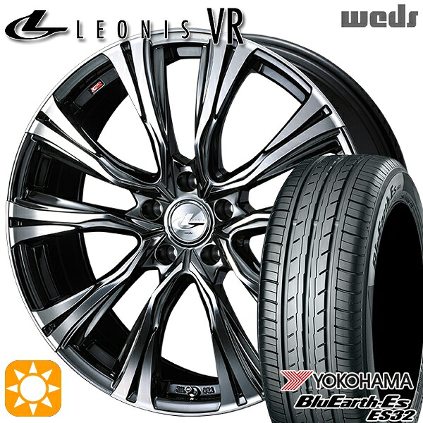 【取付対象】215/60R17 96H ヨコハマ ブルーアース ES32 Weds レオニス VR BMCMC 17インチ 7.0J 5H114.3 サマータイヤホイールセット