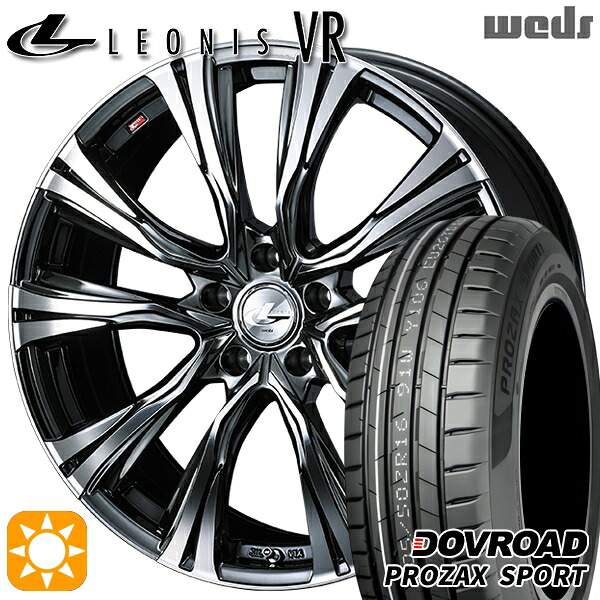 【取付対象】アクセラ アテンザ 215/45R18 93Y XL DOVROAD プロザックススポーツ Weds レオニス VR BMCMC 18インチ 7.0J 5H114.3 サマータイヤホイールセット ｜トレッド新横浜師岡店