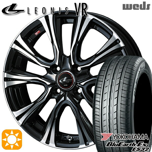 【取付対象】185/65R15 88S ヨコハマ ブルーアース ES32 Weds レオニス VR PBMC 15インチ 5.5J 4H100 サマータイヤホイールセット |トレッド新横浜師岡店
