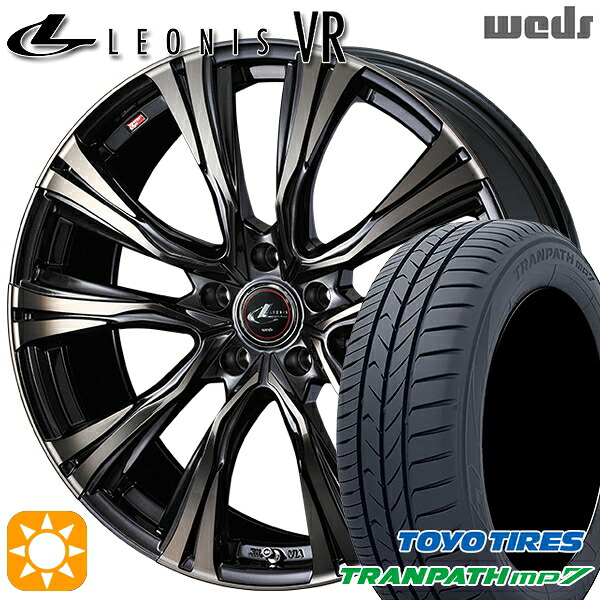 【取付対象】205/50R17 93V トーヨー トランパス mp7 Weds レオニス VR PBMC/TI 17インチ 7.0J 5H114.3 サマータイヤホイールセット