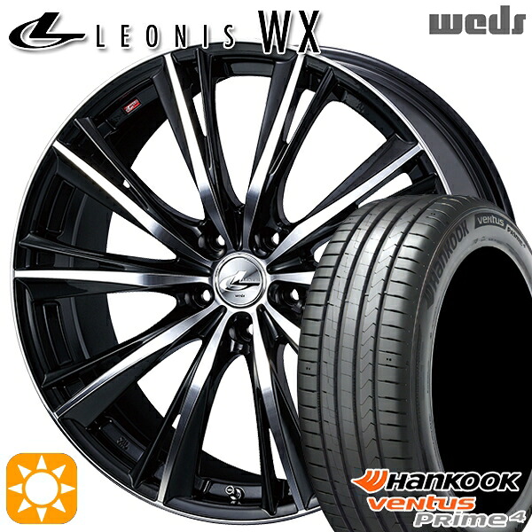 【取付対象】215/60R17 96V ハンコック veNtus PRime4 K135A Weds レオニス WX BKMC (ブラック ミラーカット) 17インチ 7.0J 5H114.3 サマータイヤホイールセット ｜トレッド新横浜師岡店 86,900円