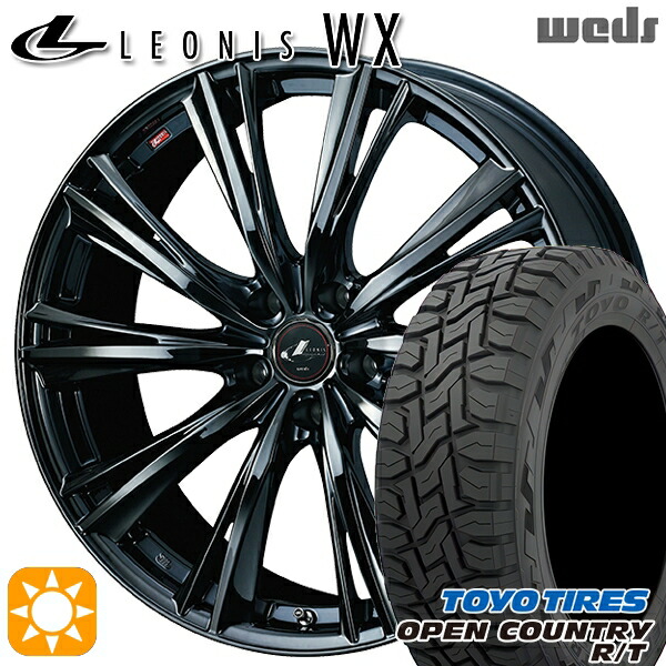【取付対象】225/60R17 99Q トーヨー オープンカントリー R/T Weds レオニス WX 17インチ 7.0J 5H114.3 BMC1（ブラックメタルコート ワン） サマータイヤホイールセット