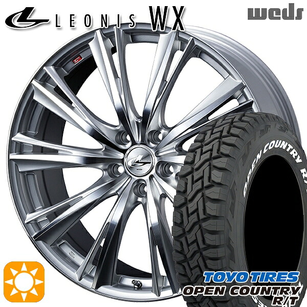 【取付対象】235/70R16 106Q トーヨー オープンカントリー R/T ホワイトレター Weds レオニス WX HSMC (ハイパーシルバー ミラーカット) 16インチ 6.5J 5H114.3 サマータイヤホイールセット ｜トレッド新横浜師岡店